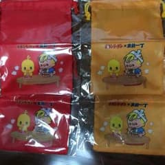 ひよこちゃん×出前坊や コラボ巾着袋 ４枚セットのサムネイル