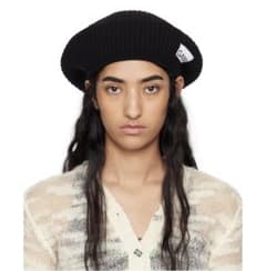 GANNI Structured Rib Beret ブラック　ベレー帽のサムネイル