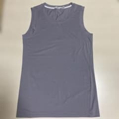 ユニクロ　UNIQLO +J グレー ノースリーブTシャツ　Ｍのサムネイル
