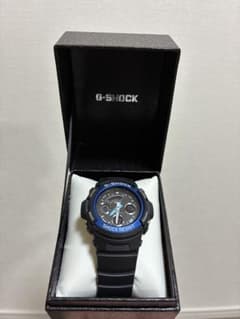 【極美品】G-SHOCK AW-591-2AJF アナデジ ブラック×ブルーのサムネイル