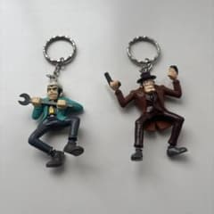 ルパン三世 銭形警部 フィギュアキーホルダー 1997年 当時物 2点のサムネイル