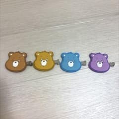 ケアベア ヘアクリップ 4点セットのサムネイル