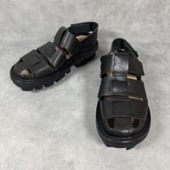 完売品 trippen トリッペン グルカサンダル　36 ブラック　23㎝ 完売品 trippen トリッペン グルカサンダル 36 ブラック 23㎝ - メルカリ