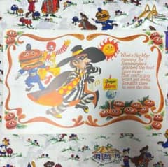 ②レア!!マクドナルド 初期プレースマット ハンバーグラー