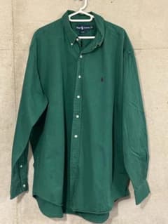 Ralph Lauren 緑色 ボタンダウンシャツ XLのサムネイル