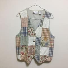 古着屋　パッチワーク　ベストのサムネイル