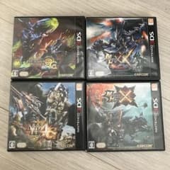 3DS 소프트 몬스터 헌터 시리즈 4 작품 세트