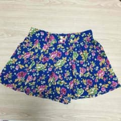 C・O・L・Z・A 青 花柄 サイズM キュロットのサムネイル