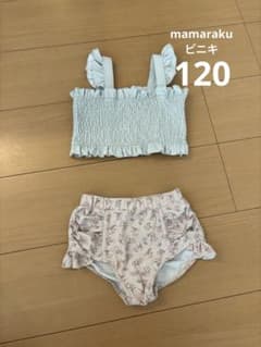 キッズ 水着 セパレート 花柄 フリルのサムネイル