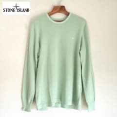 STONE ISLAND 刺繍ロゴ コットンカシミヤクルーネックニット 18SS 