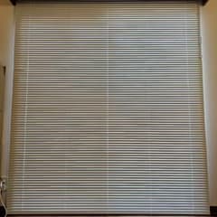 匿名配送】ニトリ 白 アルミニウム ブラインド BL-25 ワンポールタイプ