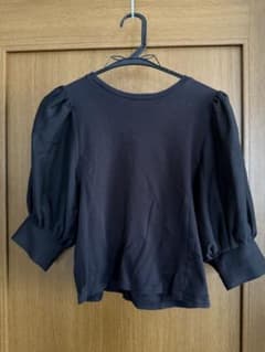 MOUSSY パフスリーブ カットソー ブラックのサムネイル