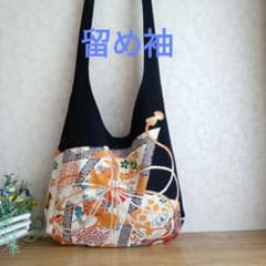 ワンハンドルバッグ✤784留め袖✨ハンドメイド、帯、着物リメイク