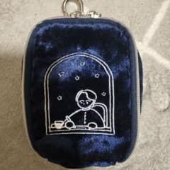 刺繍ポーチ ネイビーのサムネイル
