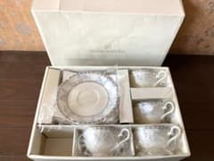 NARUMI ミラショーン　ティーカップ 　カップ&ソーサー 4客　ローズ　金