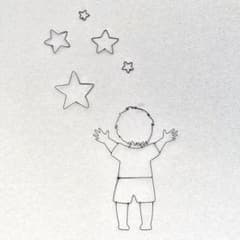 ワイヤークラフト  ワイヤーアート　【男の子　星　セット】のサムネイル
