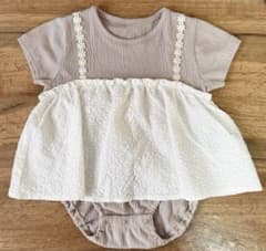 ワンピース型 ロンパース くまさん帽子 セットのサムネイル