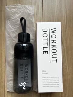 WORKOUT BOTTLE 480ml ブラック（エニタイム）のサムネイル