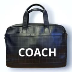 美品✨COACH ブリーフケース ビジネスバッグ　オールレザー　F71561 美品✨COACH ブリーフケース ビジネスバッグ オールレザー F71561