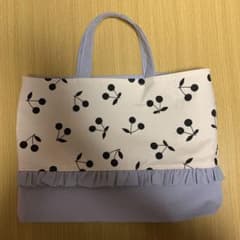 レッスンバッグ　ハンドメイド　通園バッグ　女の子のサムネイル