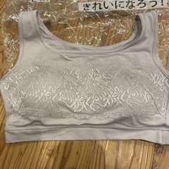 きれいになろうレース付きグレー ブラジャー Lサイズのサムネイル