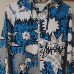 ☆侑貴様専用☆　ステューシー　STUSSY　総柄パーカー☆メンズS【送料込み】のサムネイル