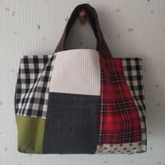 ハンドメイド パッチワークトートバッグのサムネイル