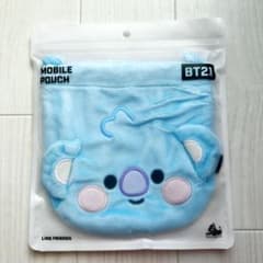 ☆ 신품, 미사용 ☆ BT21 킨짱 파우치 koya 코야 블루 하늘색