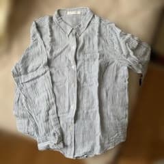 【LOWRYS FARM】ストライプ 長袖シャツ Mのサムネイル