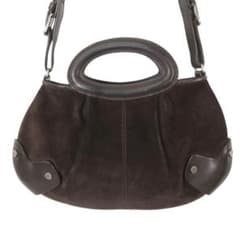 MARNI マルニ ダークブラウン スウェード バッグ - メルカリ