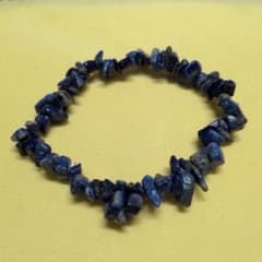 【正規品】天然石 ラピスラズリ さざれ石 ブレスレットのサムネイル