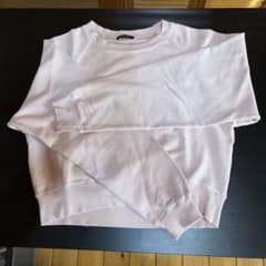 JEANASIS クルーネックプルオーバー スウェット　ペールピンクのサムネイル