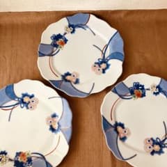 レア 香蘭社 花くす玉 和皿 3枚 宮中御用達 輪花皿 ③ 薬玉 - メルカリ