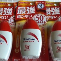 値下げ‼︎新品ROHTO日焼け止めサンプレイ3本のサムネイル