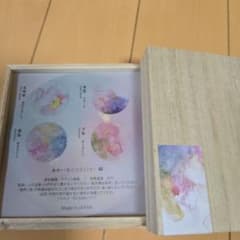 ［新品未使用］toumei / あわいろ コースター　木箱入り4枚廃盤品　桜のサムネイル