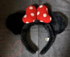 ディズニー ミニーマウス カチューシャ ブラック×レッドのサムネイル