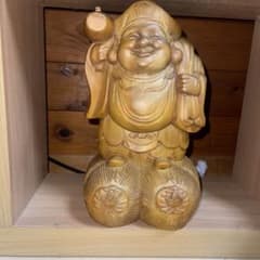 木製 福の神像 手彫り 約30センチ横20センチのサムネイル