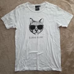 BEAMS T 猫の顔デザイン Tシャツ S ホワイトのサムネイル