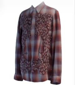 TAAKK CHECK EMBROIDERY SHIRTS サイズ2 - メルカリ