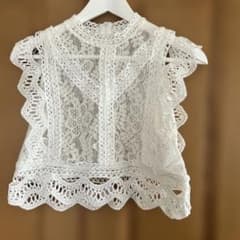 Thumbnail of CECIL McBEE 総レース ノースリーブ トップス ホワイト F