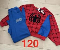 신품 Littc 스파이더맨 나리키리 셋업 긴소매 긴 바지 120