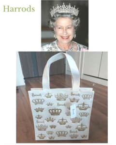 ⭐最終値下げ【英国限定販売】Harrods エコバッグ S Crowns Bagのサムネイル