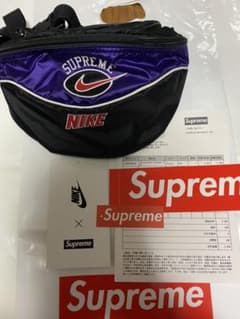 そげキング様専用　NIKE × SUPREME ウエストポーチ　パープルのサムネイル