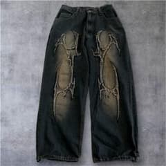 archive baggy wide damage denim Y2K M - メルカリ