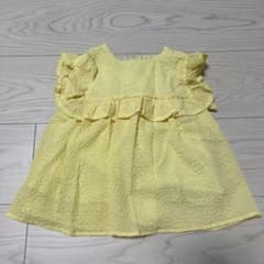 子供服　フリルブラウス イエローのサムネイル