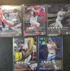 値下げ！プロ野球ファンスターズリーグ SR 5枚セット ※QRすべて未使用のサムネイル