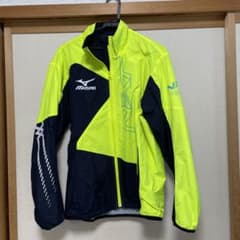 ミズノ　ウインドブレーカー　イエロー✖️ブラック　M　上下セットのサムネイル