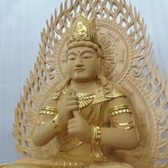 Ｂフライデー　★桧材 大日如来一尺 切金★真言宗本尊 総高さ：約118cm m90539320004_1.jpg?1716688179