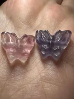 フローライト蝶々2個セットのサムネイル
