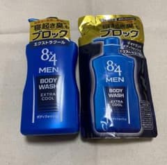 8×4 ＭＥＮ デオドラントボディウォッシュ エキストラクール  本体＋詰め替えのサムネイル